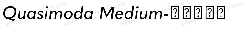 Quasimoda Medium字体转换